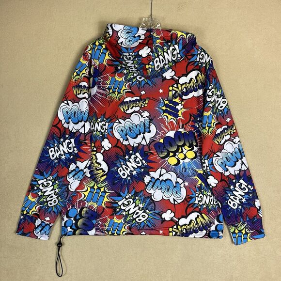 Drill Clothing Co Hoodie Mens Small Multicolor Oh Snap Comic Graphic Print - Picture 12 of 13